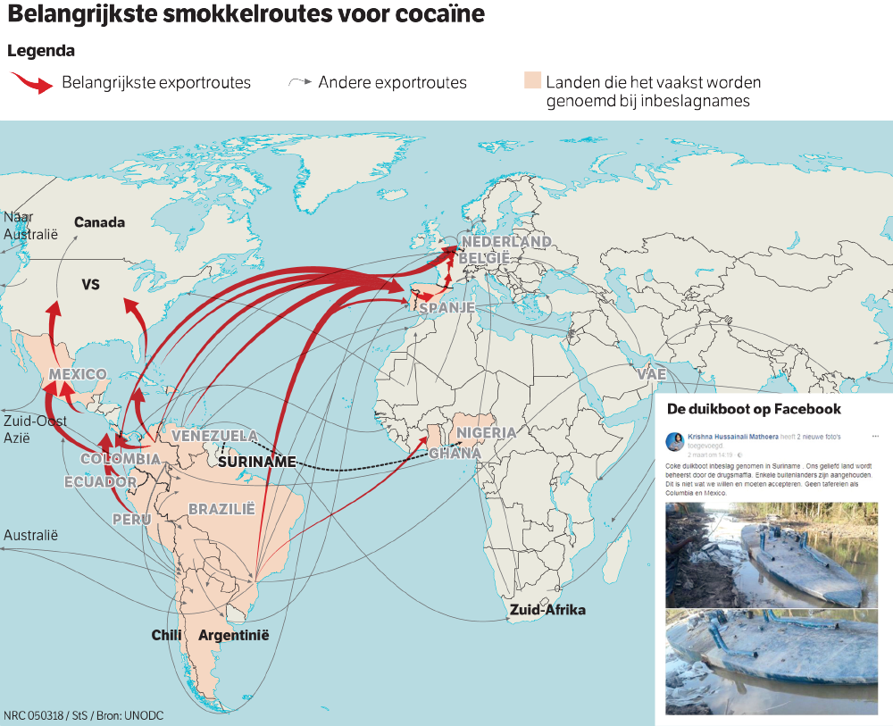 Narcoduikboot gevonden in Suriname 