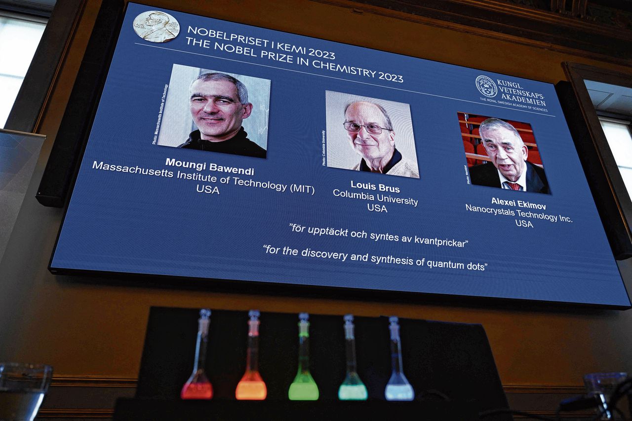 Nobelprijs voor de ontdekkers van de quantum dots – en de vaders van de qled-tv 