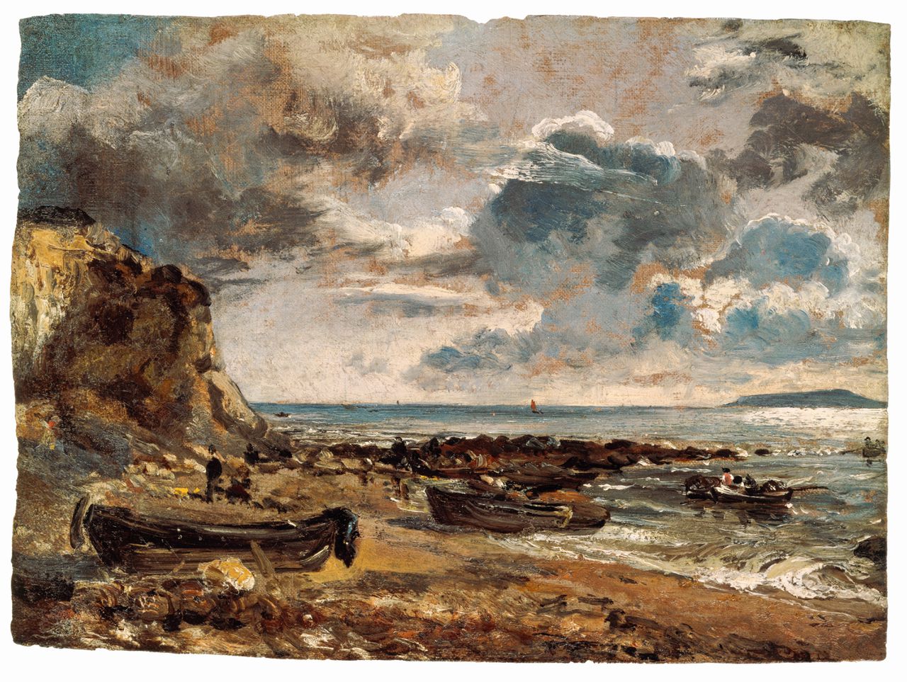 John Constable, Het strand bij Osmington Mills, 1816.