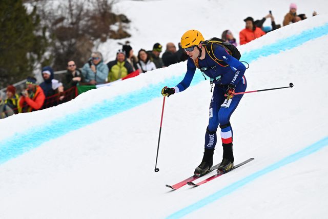 Thibault Anselmet (Frankrijk) is een van deelnemers aan de gemengde aflossing.