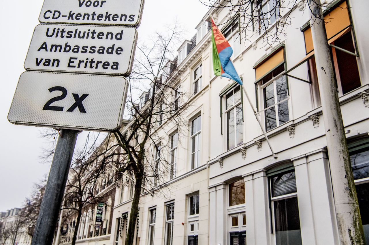 De Eritrese ambassade in Den Haag.