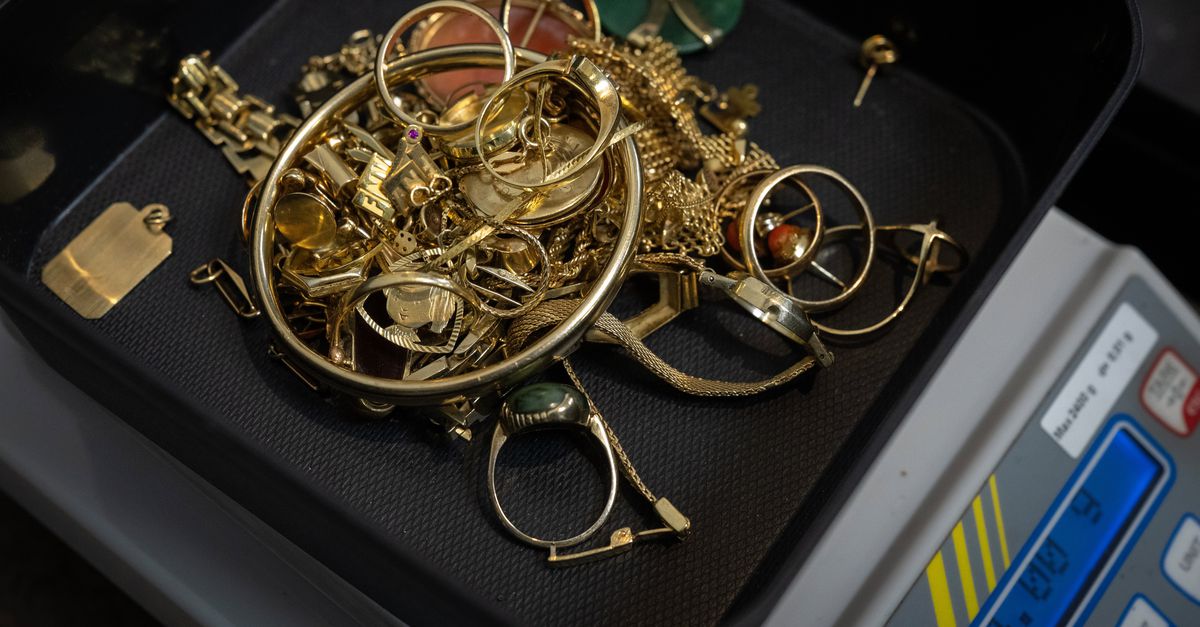 Goudprijs blijft dalen, omzet winkeliers steeg in december