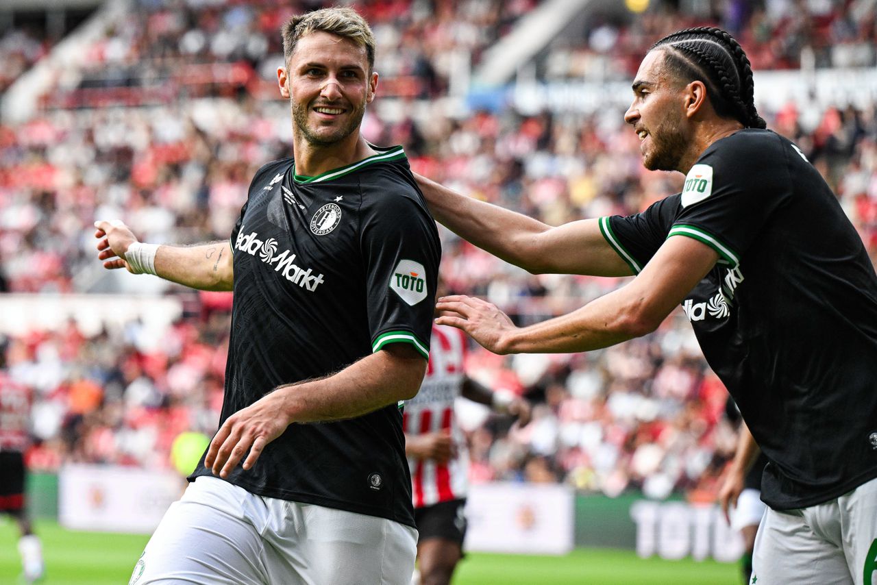 Feyenoord pakt eerste prijs van het seizoen na sensationele wedstrijd (4-4) tegen PSV 