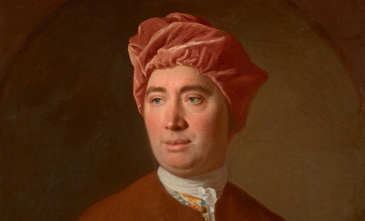 Historicus en filosoof David Hume, portret door Allan Ramsay, 1754.