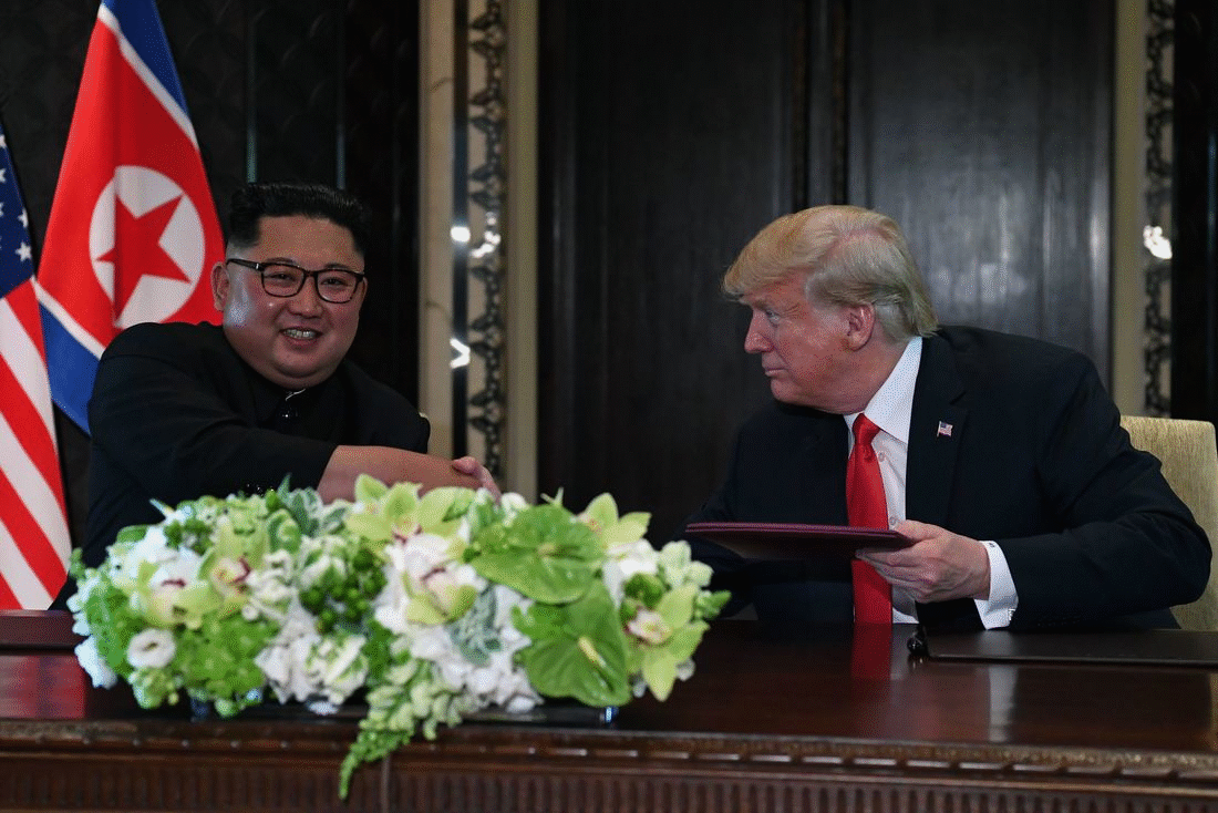 Kim en Trump sluiten top af met verklaring 