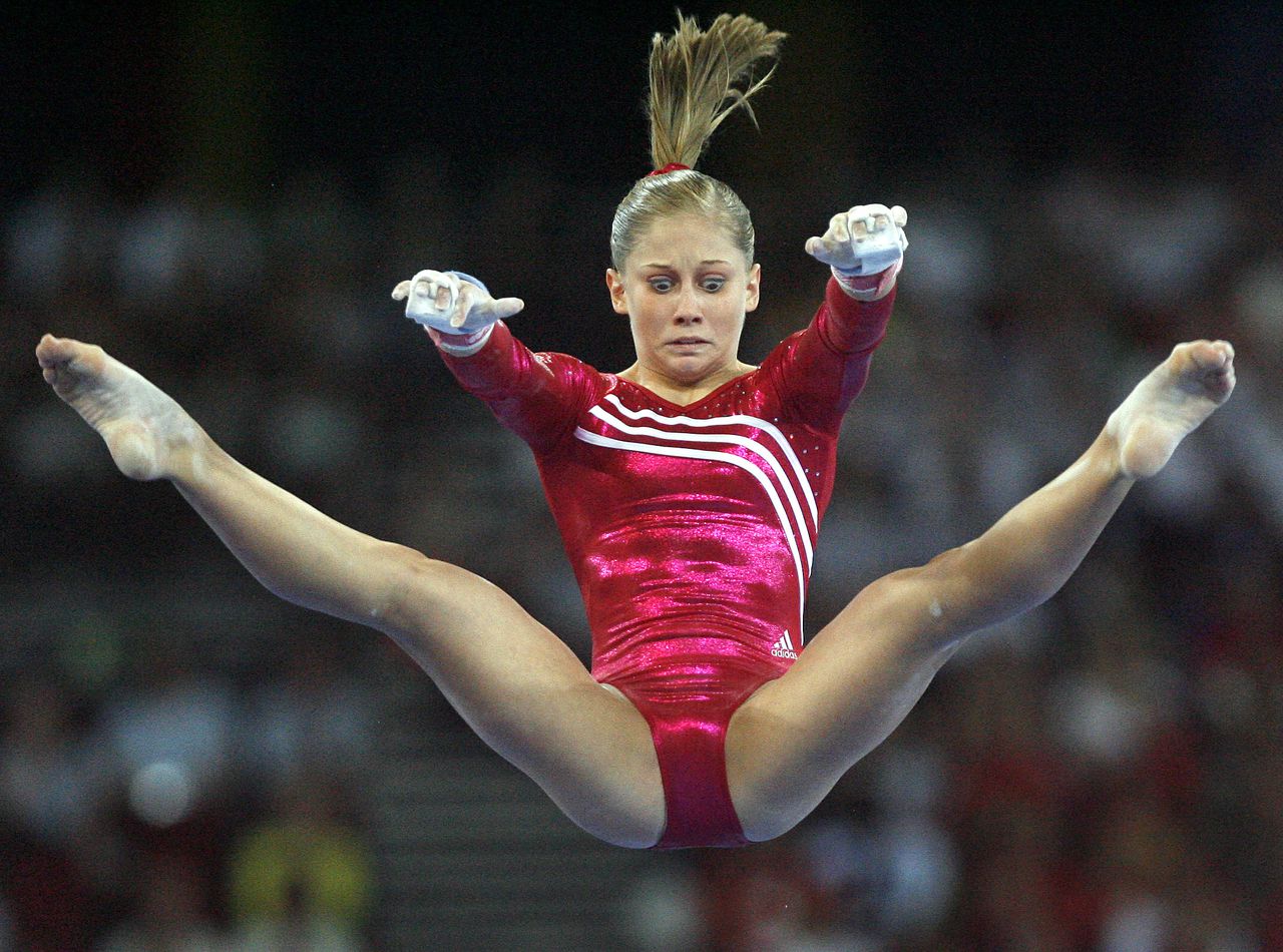 Shawn Johnson Leotard Rip