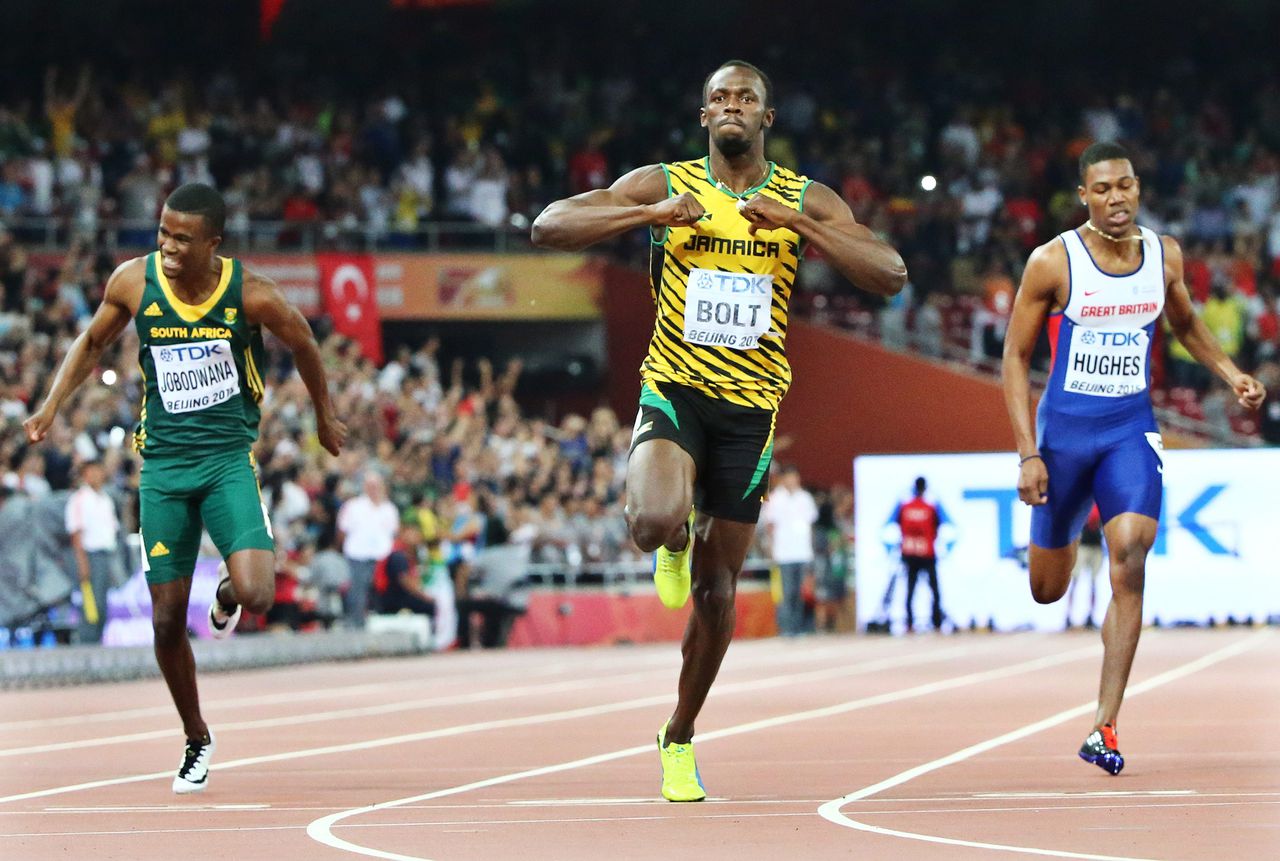 Usain Bolt wint goud op de 200 meter sprint - NRC