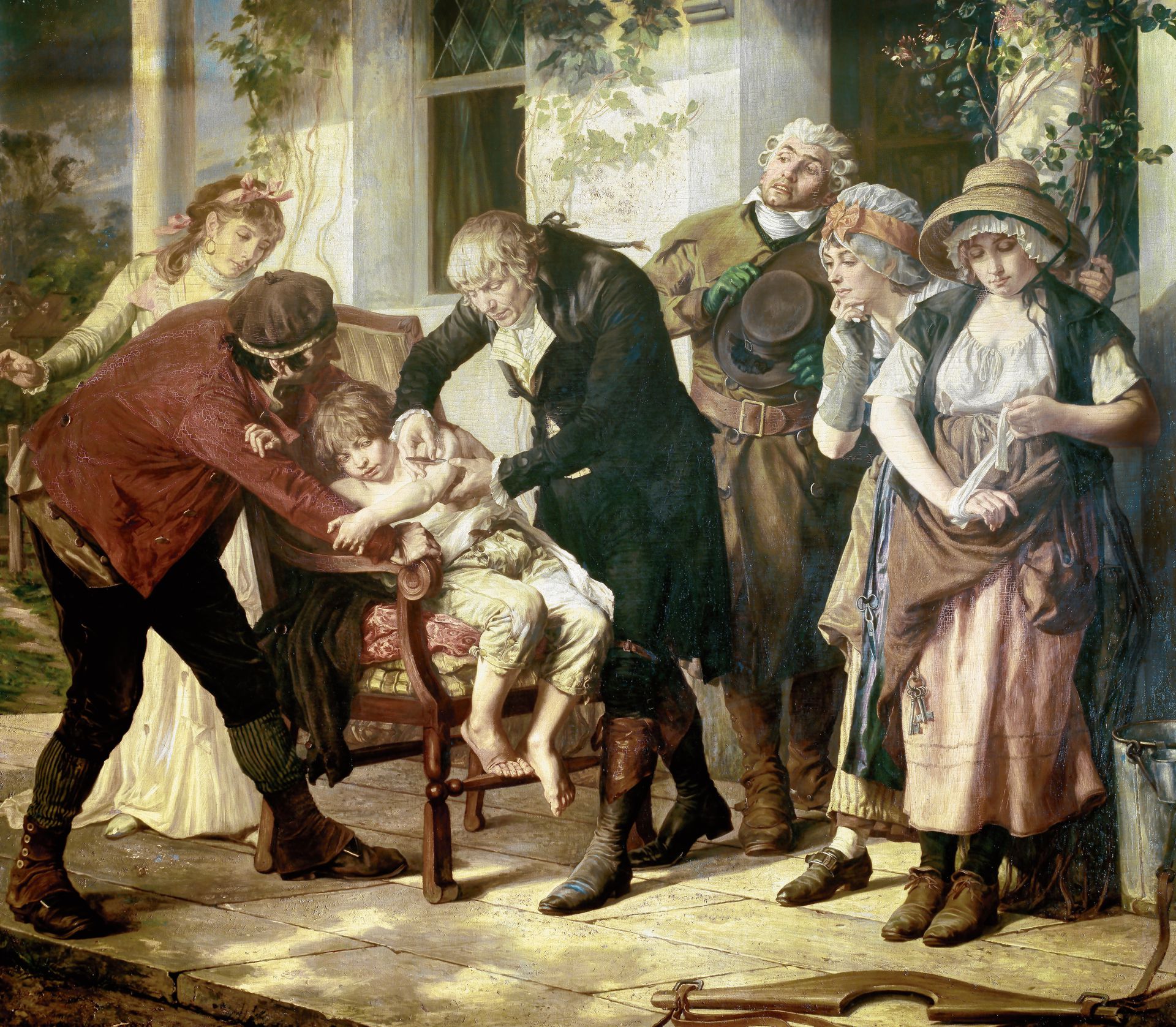 Первая в мире вакцина была. Дженнер 1796.
