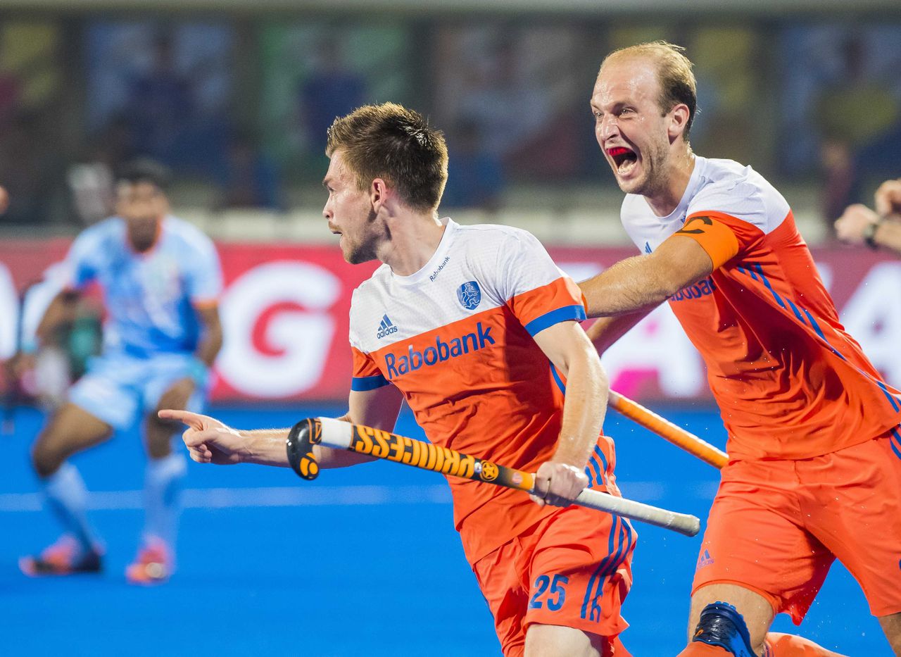 Nederland naar halve finale WK na zege op India 