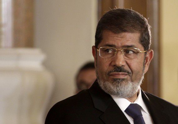 Mohammed Morsi hier nog als president voordat hij afgezet werd.
