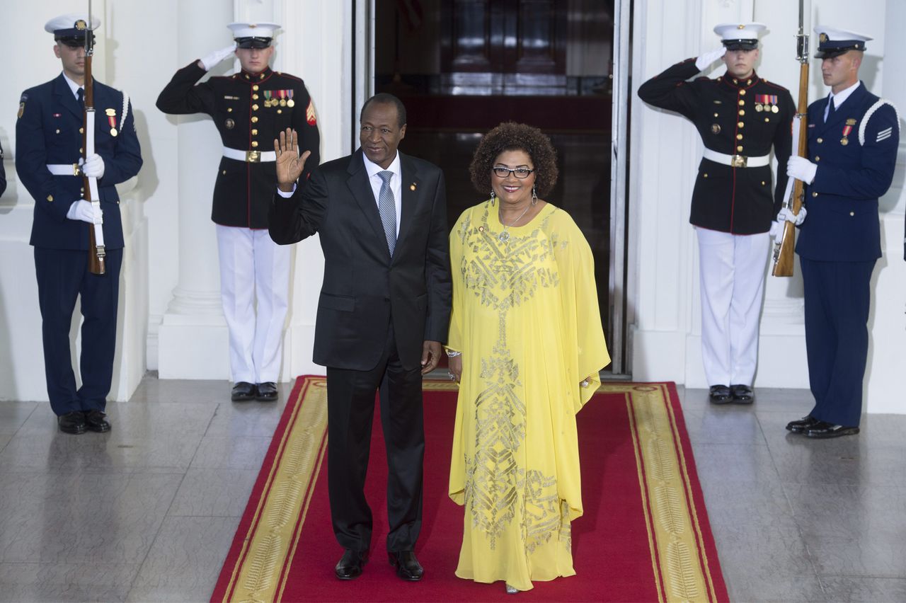 President Blaise Compaoré tijdens een bezoek aan het Witte Huis in augustus dit jaar.