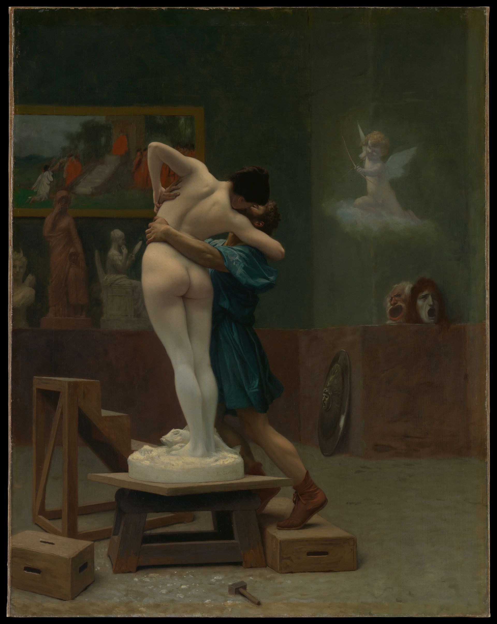Jean-Leon Gerôme, Pygmalion en Galatea, ca. 1890.