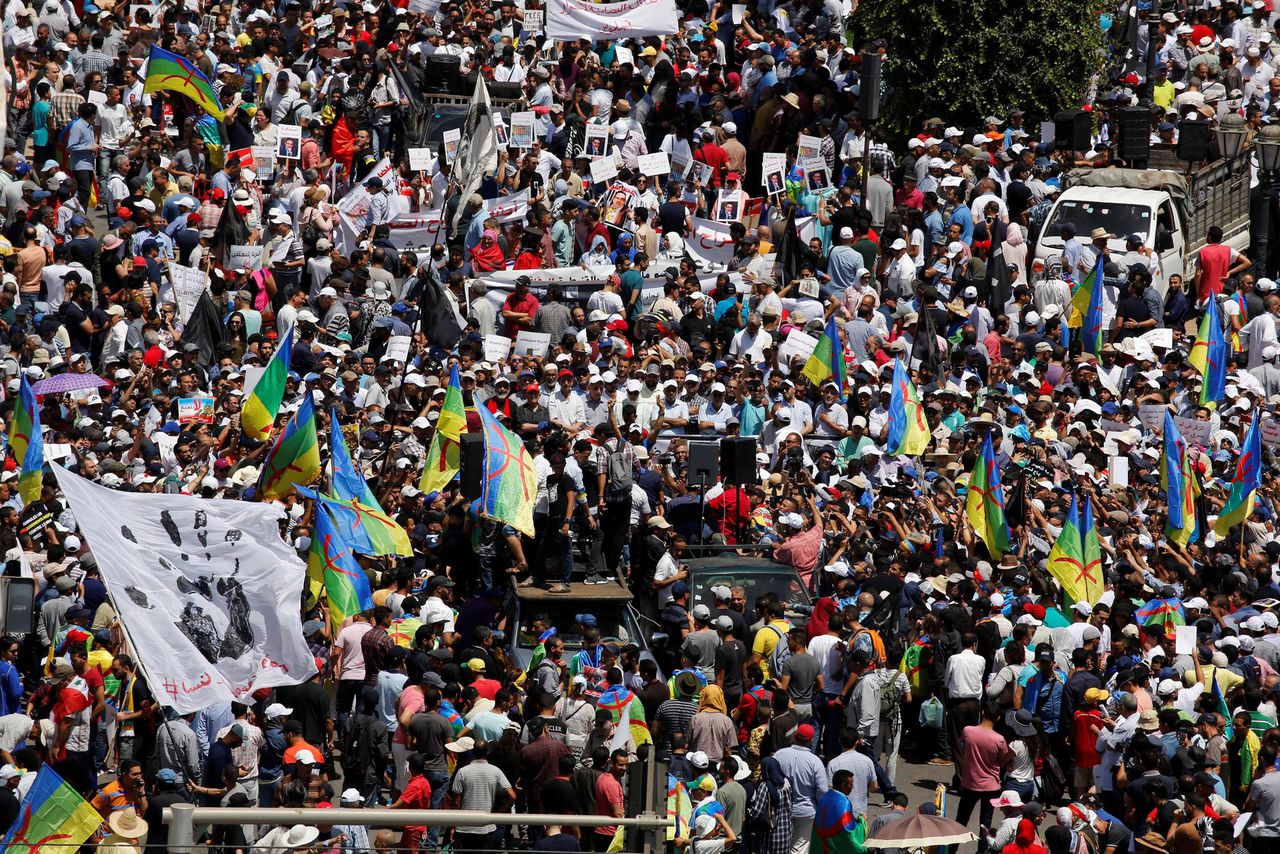 Demonstratie in Rabat tegen celstraffen Rif-activisten 