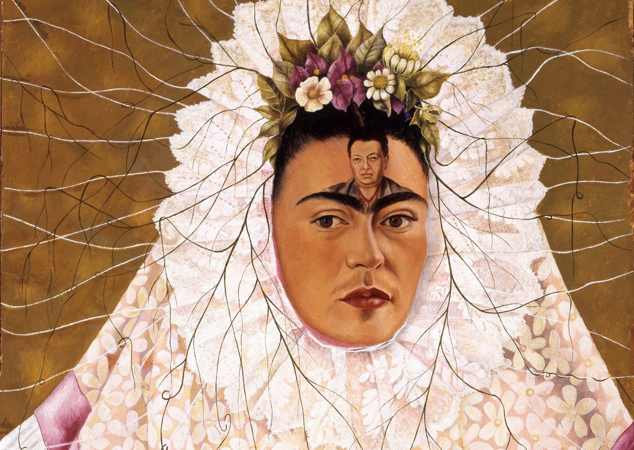 Frida Kahlo, Diego on my mind (Self portrait as Tehuana), detail, 1943.