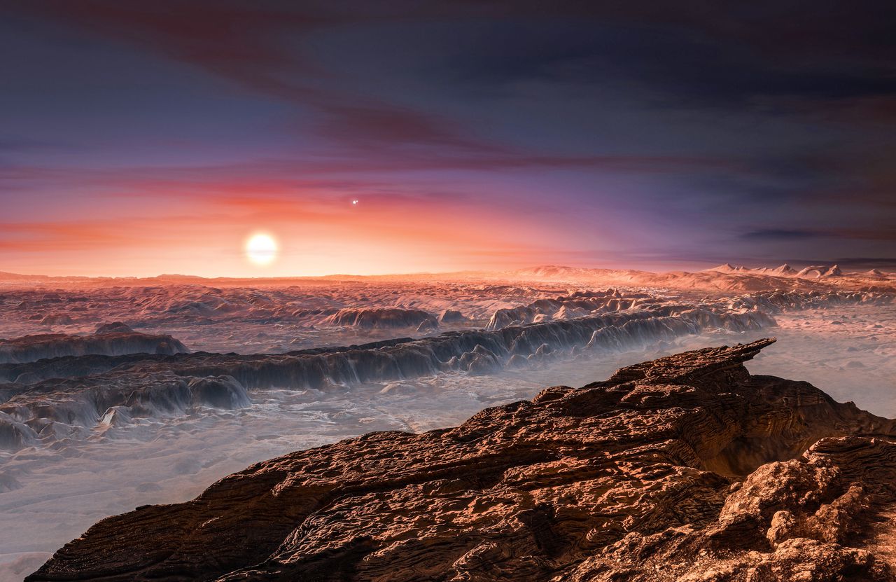 Nabije exoplaneet is onbereikbaar ver weg  