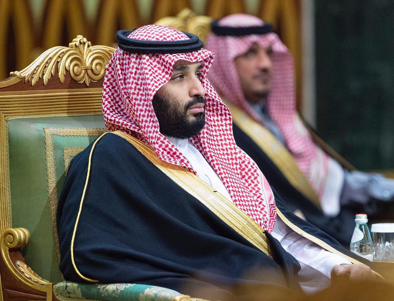 Kroonprins Mohammed bin Salman bij een top van Golfstaten in december 2019.