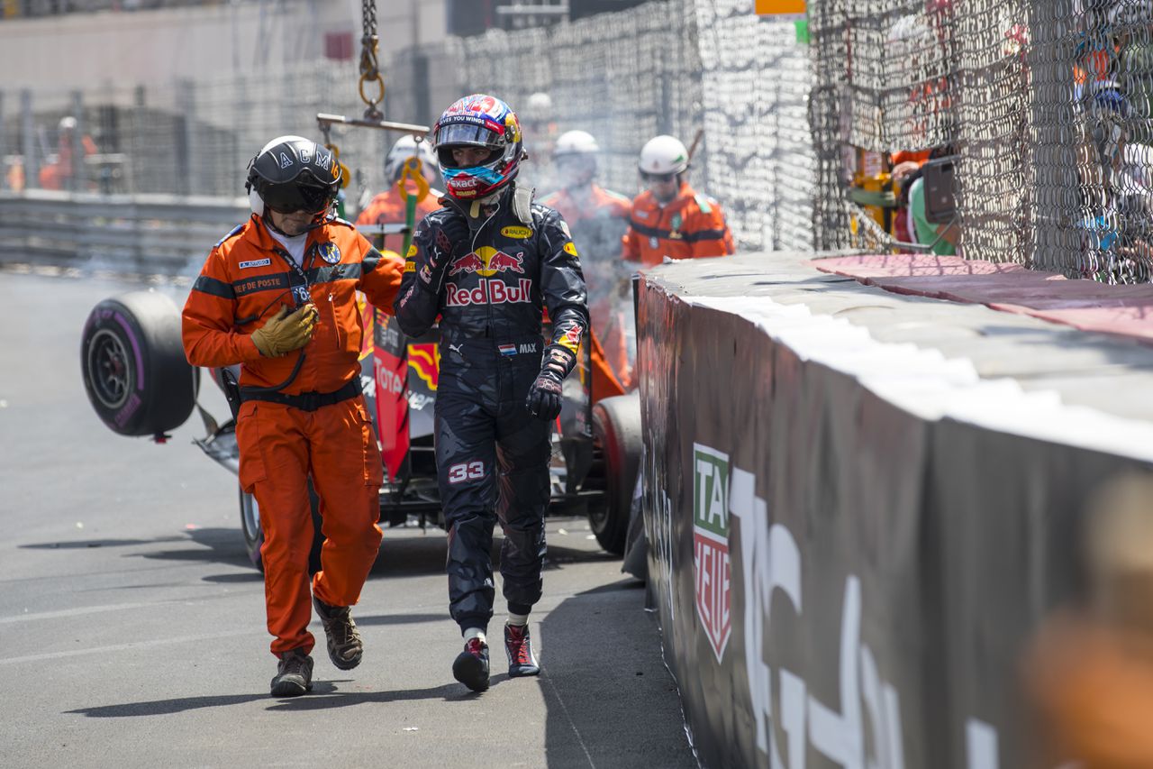 Verstappen heeft in zijn korte carrière nog weinig geluk gehad in Monaco 