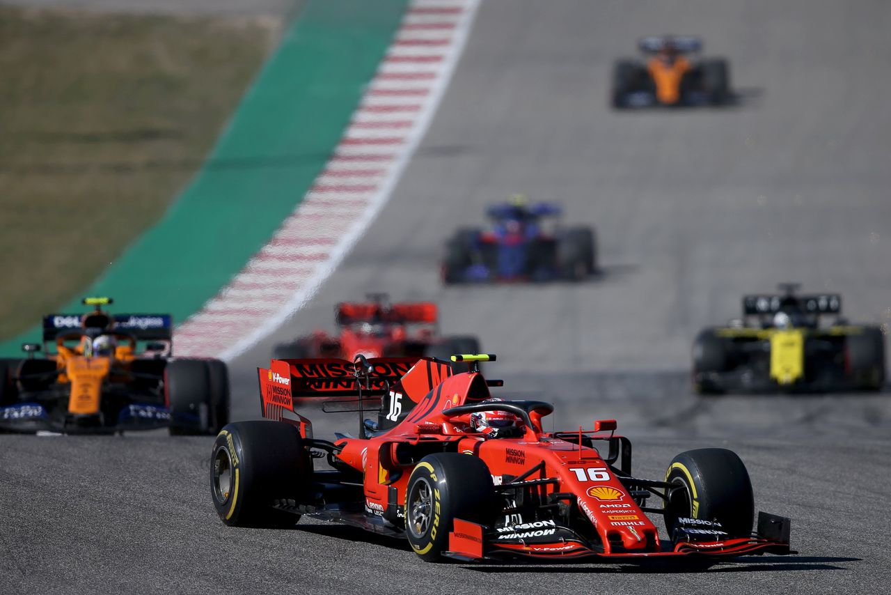 Charles Leclerc van Ferrari eindigde de GP van de VS als vierde, maar de achterstand op de topdrie was verrassend groot.