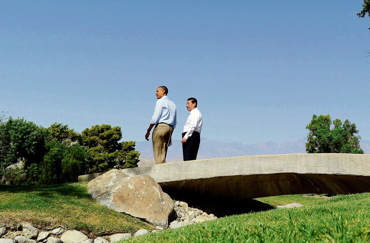 President Obama (links) en zijn Chinese ambtgenootXi Jinping spraken elkaar in juni 2013 in Californië voor het eerst.