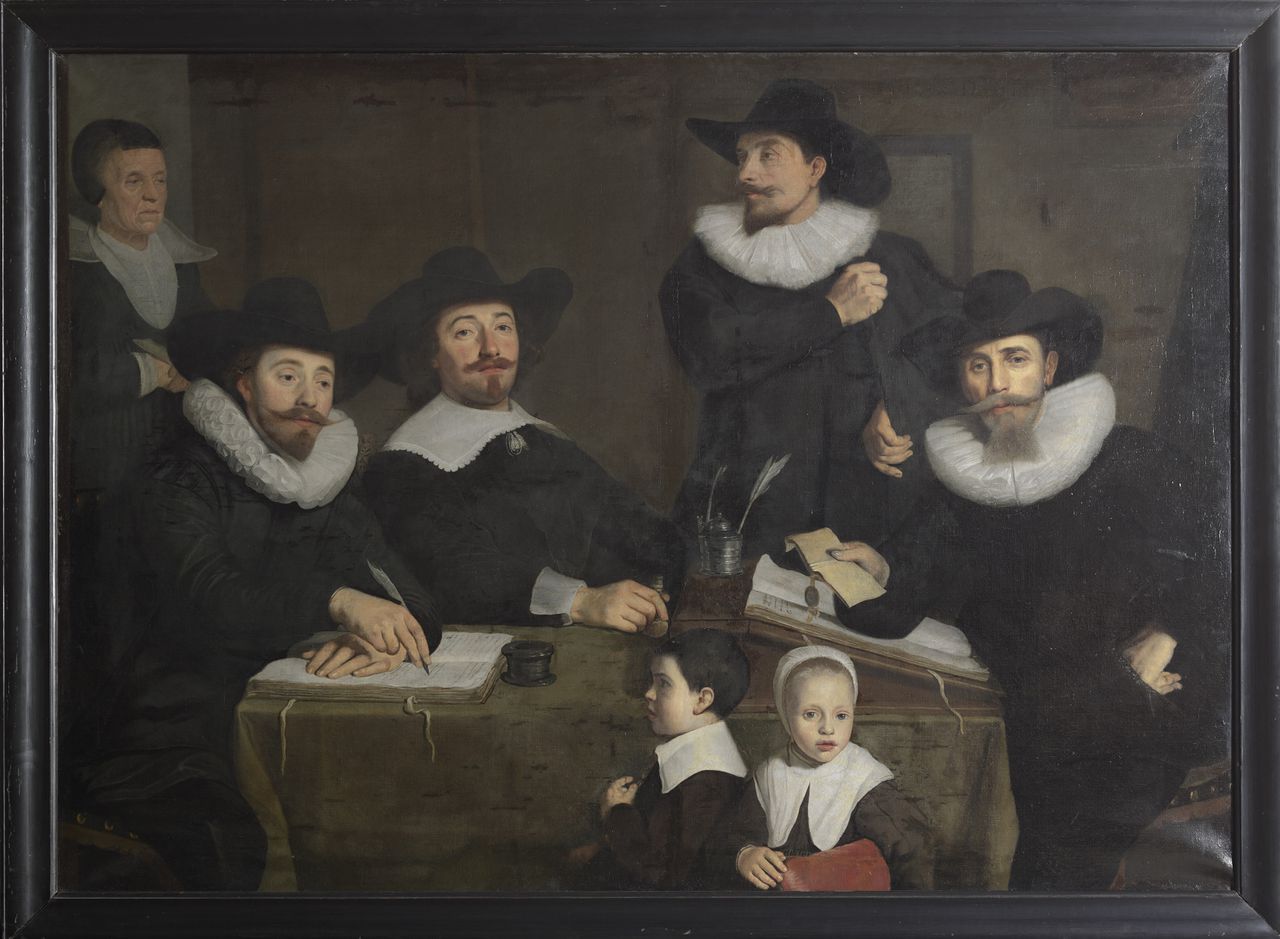 Het schilderij ‘De regenten van het Walenweeshuis’ ( 1641-1642), nu toegeschreven aan Bartholomeus van der Helst.