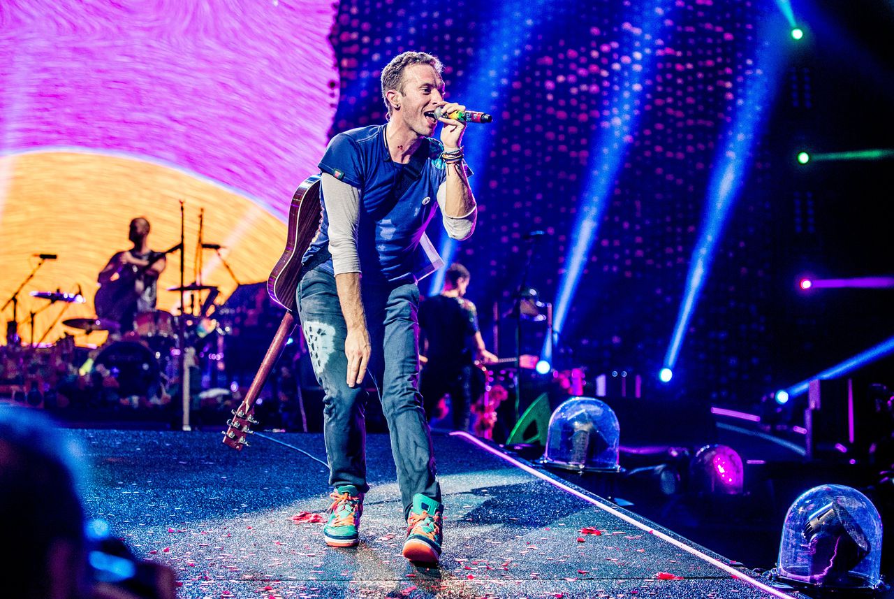 Coldplay trad in juni 2016 op in de Johan Cruijff Arena.