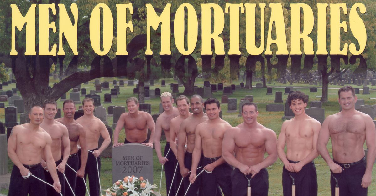 Men of Mortuaries kalender NRC