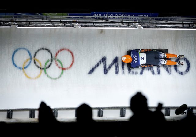In het onderste deel van de baan verloor Bos veel tijd.