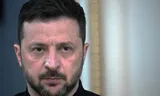 Volodymyr Zelensky spreekt de pers toe in Kyiv na zijn telefoongesprek met Donald Trump (19 mei 2025).