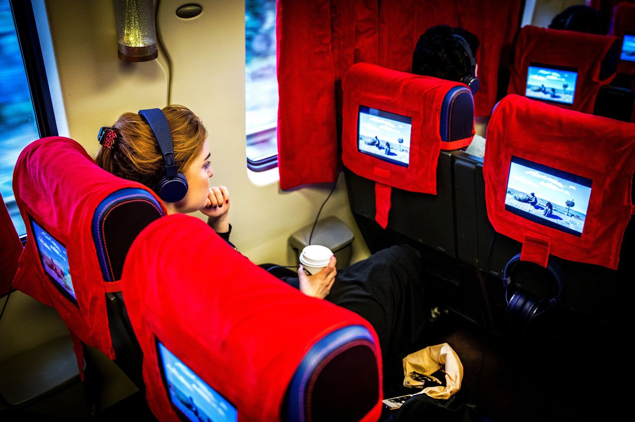 In 2018 konden treinpassagiers films kijken in de bioscooptrein van het International Film Festival Rotterdam.
