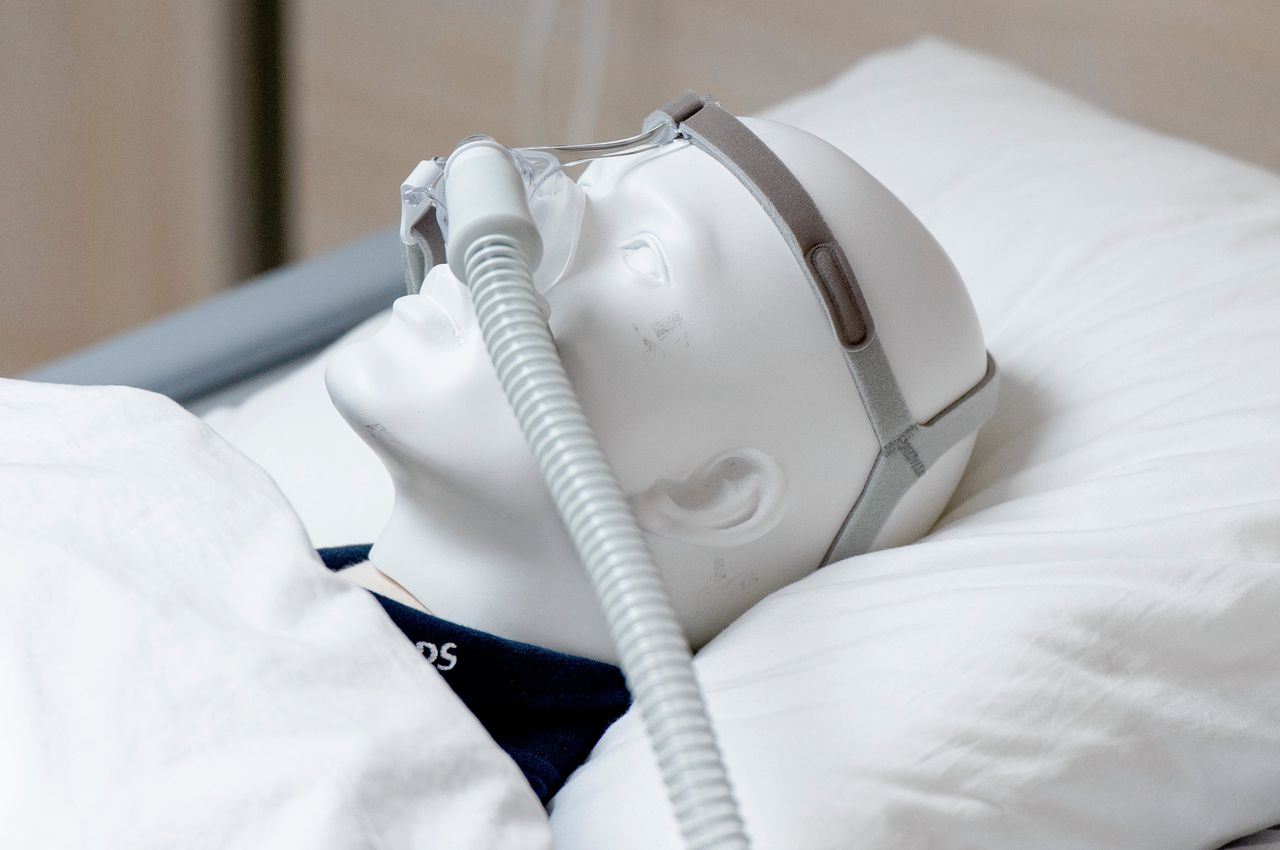 Een Philips CPAP-apparaat, een van de machines die het concern terugroept.