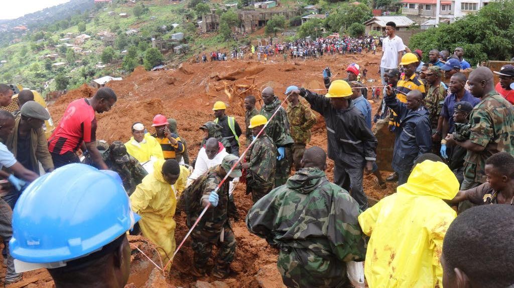 Dodental modderstromen Sierra Leone naar 400 