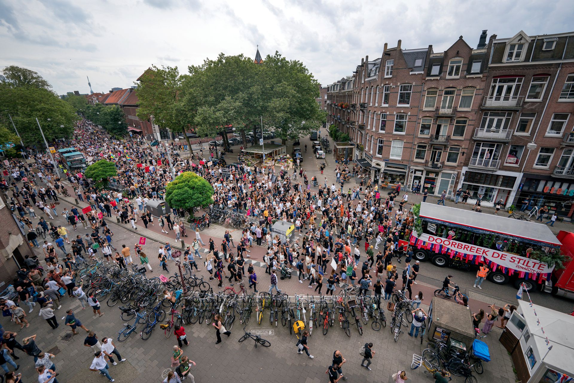 Demonstratie amsterdam vandaag live