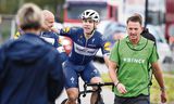 Fabio Jakobsen vorige week  na zijn sprintzege in de eerste etappe van de  BinckBank Tour.