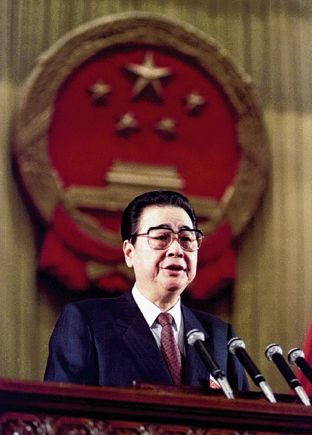 Premier Li Peng in 1993