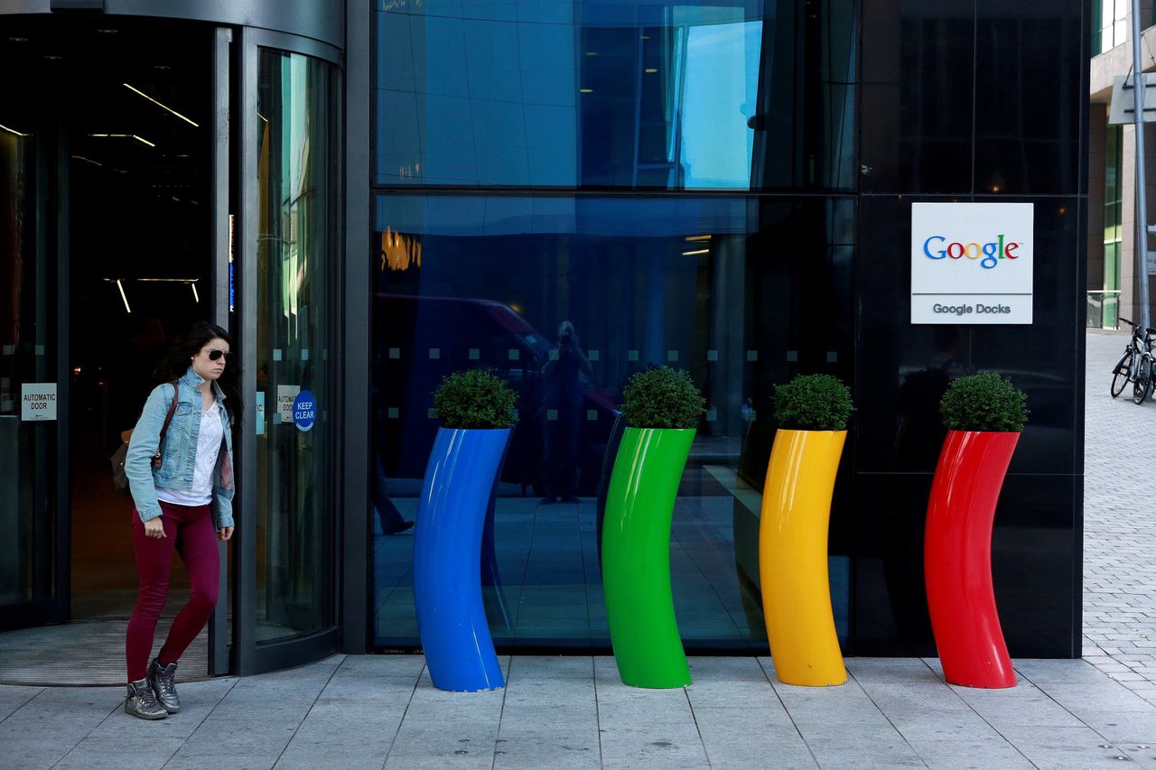 Het Europese hoofdkantoor van Google in de Ierse hoofdstad Dublin.
