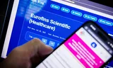De website op het darkweb van hackersgroep NOVA met de gelekte gegevens van Eurofins, waaronder persoonsgegevens van het Bevolkingsonderzoek. Foto Rob Engelaar/ANP/HH 
