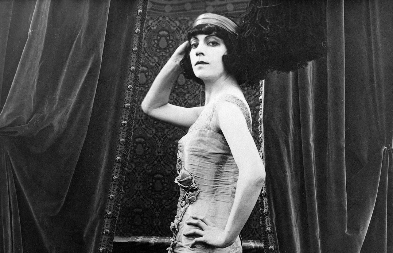 Asta Nielsen in de film Afgrunden, uit 1910.