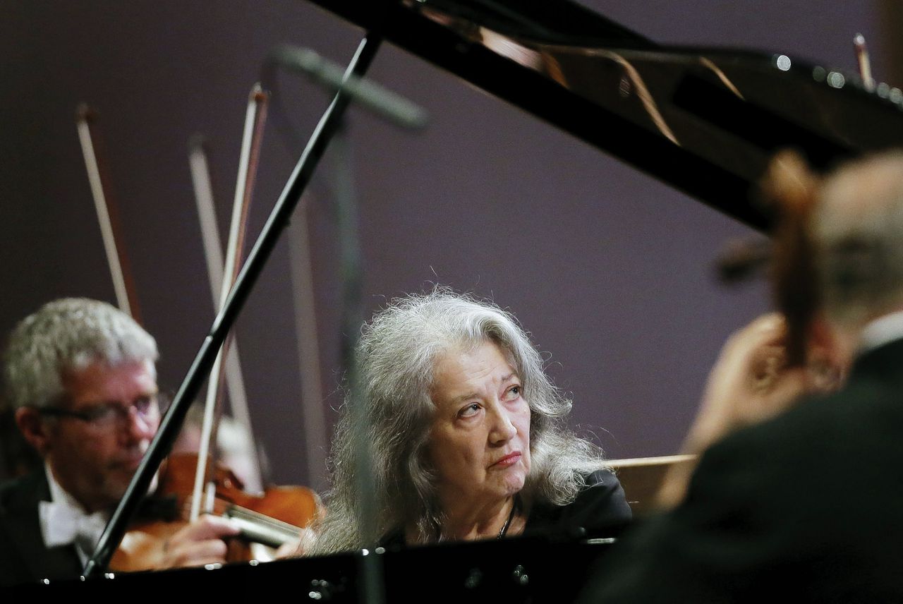 De Argentijnse pianist Martha Argerich in 2017