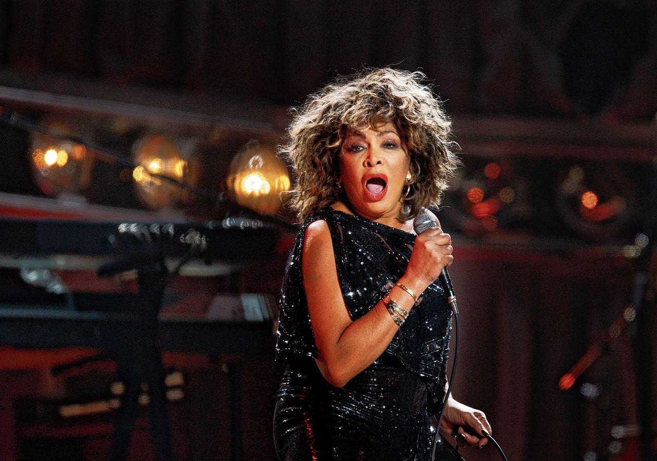 Tina Turner tijdens een concert in het Gelredome in Arnhem in 2009.