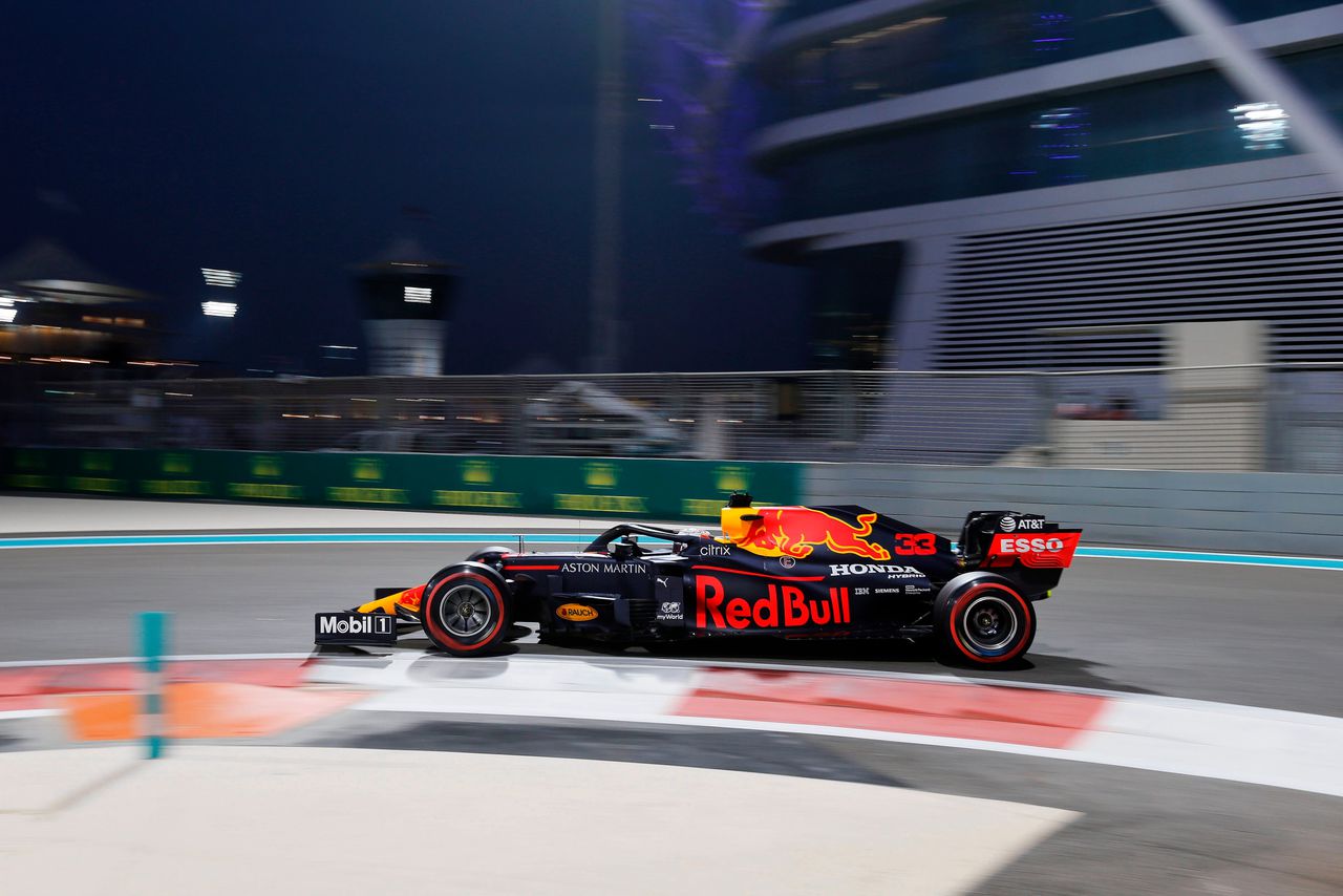 Verstappen in Abu Dhabi.