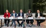 Directeuren van PAX, Artsen zonder Grenzen, Oxfam Novib, Amnesty International en Save the Children na een gesprek met premier Jetten over het Nederlandse beleid ten aanzien van Israël en Gaza.