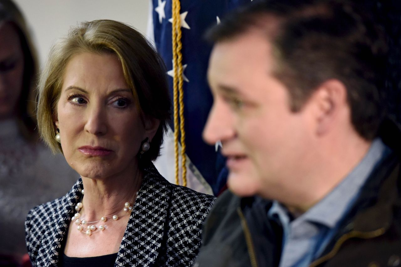 ‘Ted Cruz kiest Carly Fiorina als running mate’ 