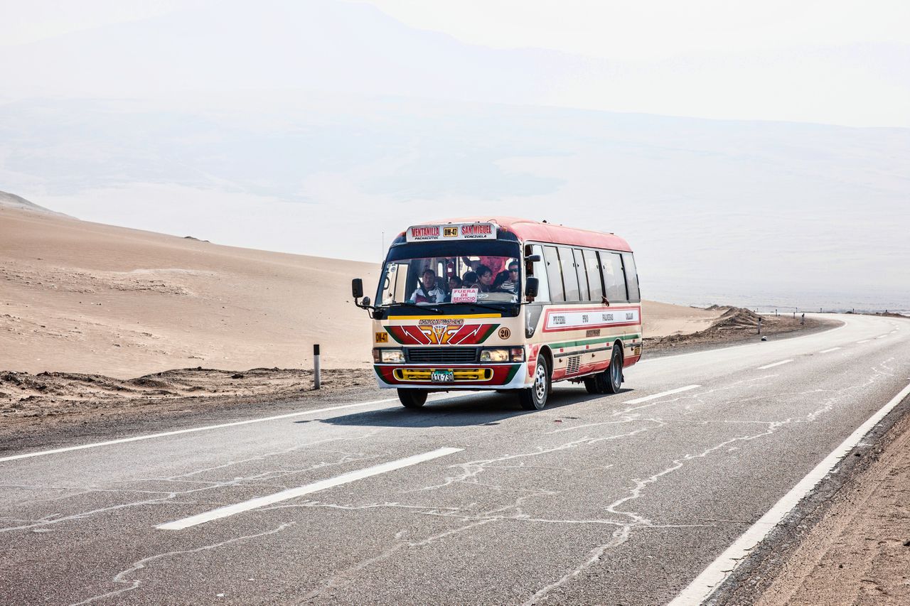 Een Peruaanse bus. Beeld ter illustratie.