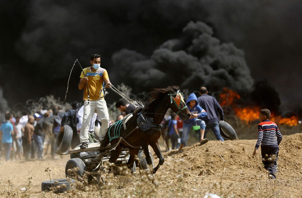 Drie doden en opnieuw honderden gewonden in Gazastrook 
