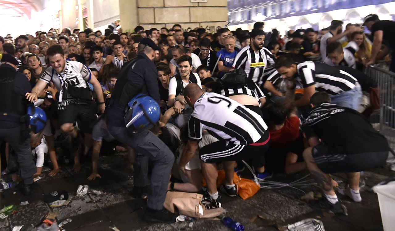Meer dan duizend gewonden na paniek op plein in Turijn 
