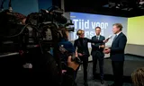 Eddy van Hijum, hier twee jaar geleden met toenmalig partijleider Pieter Omtzigt, is de enige kandidaat-lijsttrekker van NSC. Foto Bart Maat 