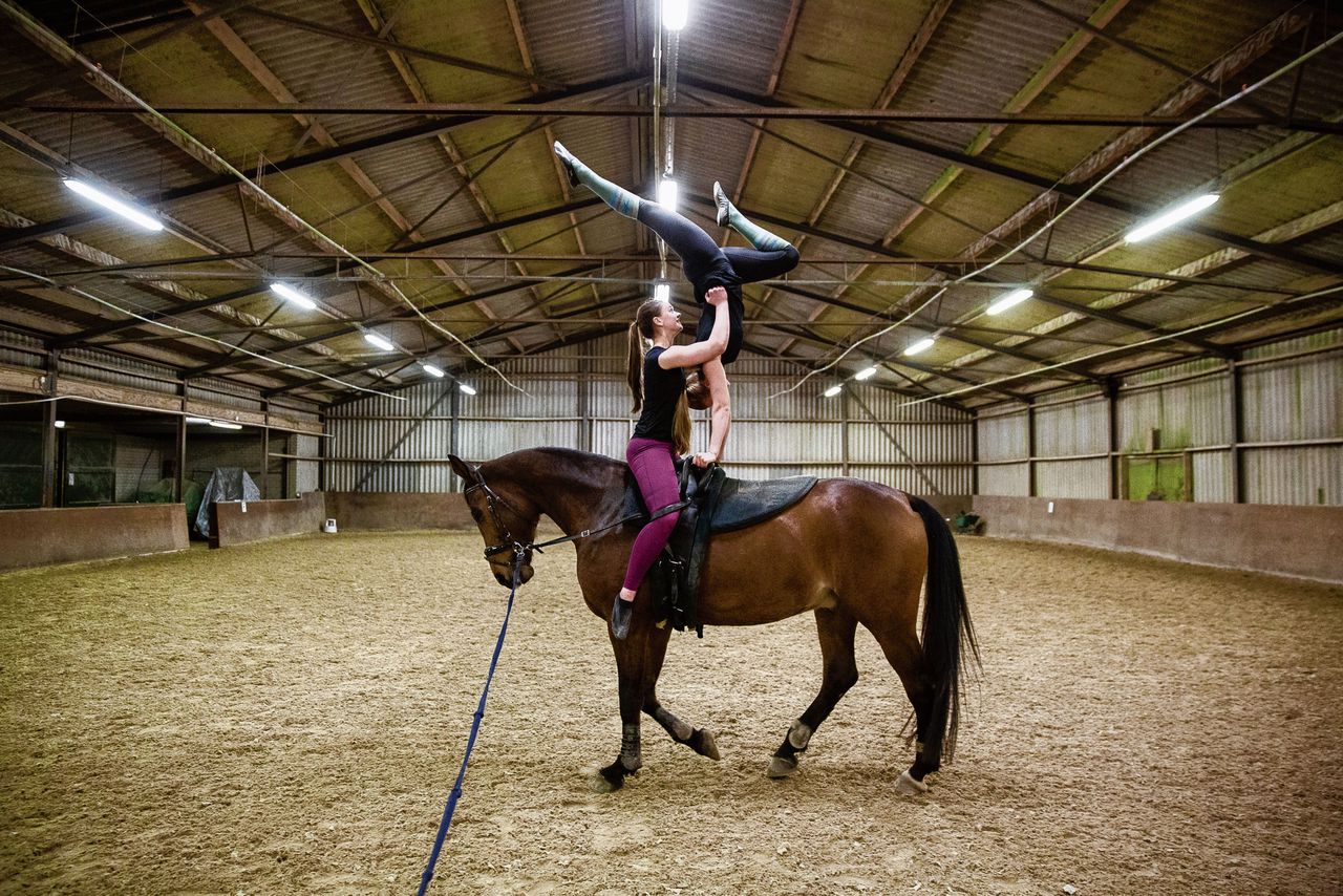 Vrij zijn is…in handstand op een galopperend paard 