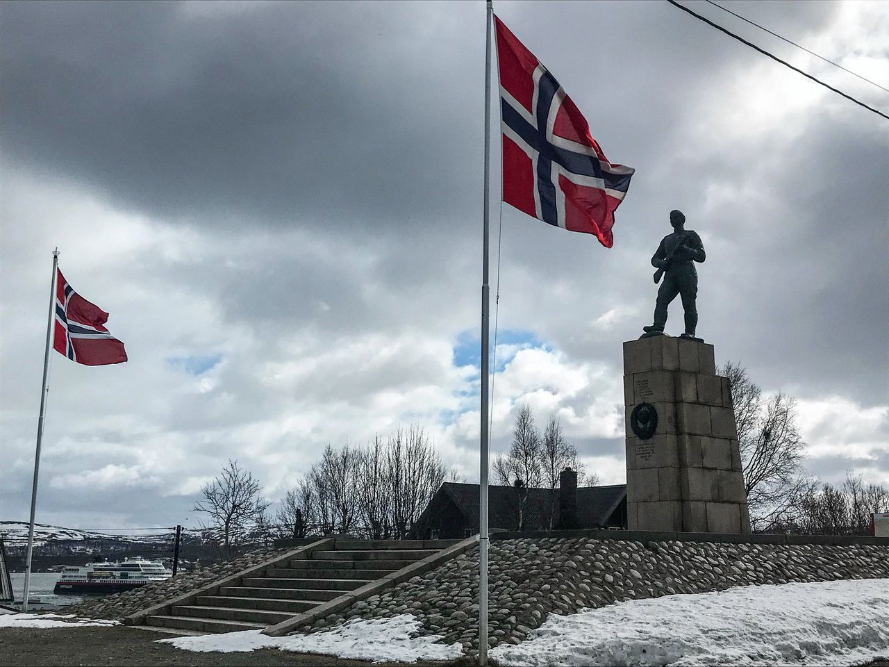 Het Rode Leger-monument in Kirkenes, Noorwegen