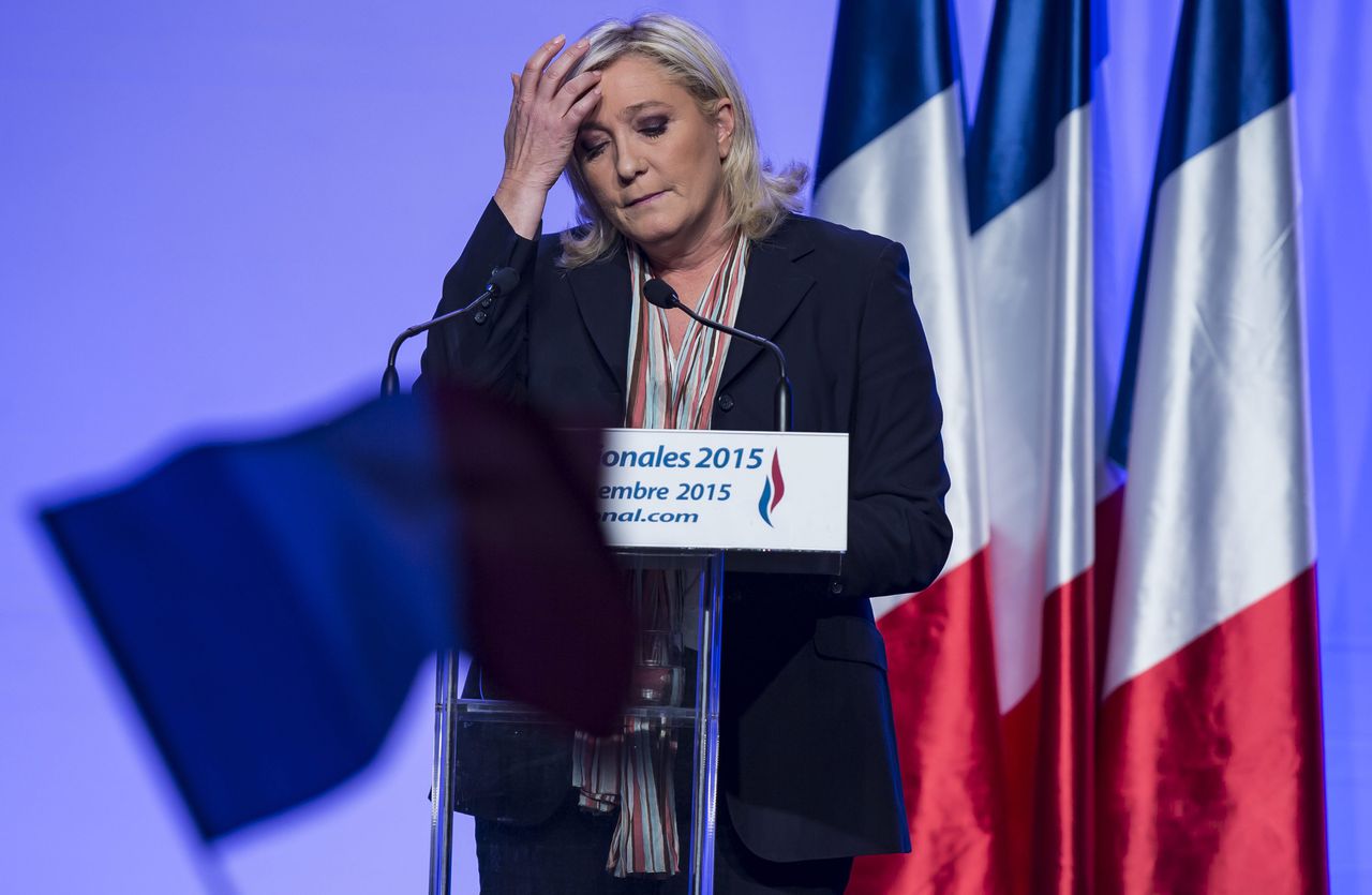 Le Pen riskeert in theorie een gevangenisstraf van drie jaar en een boete van 75.000 euro.