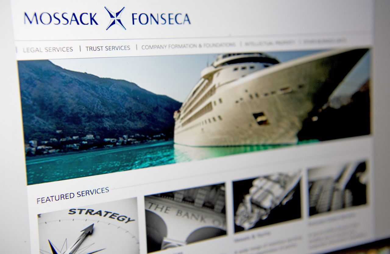 De website van Mossack Fonseca, het advieskantoor uit Panama dat hielp bij het optuigen van belastingconstructies.